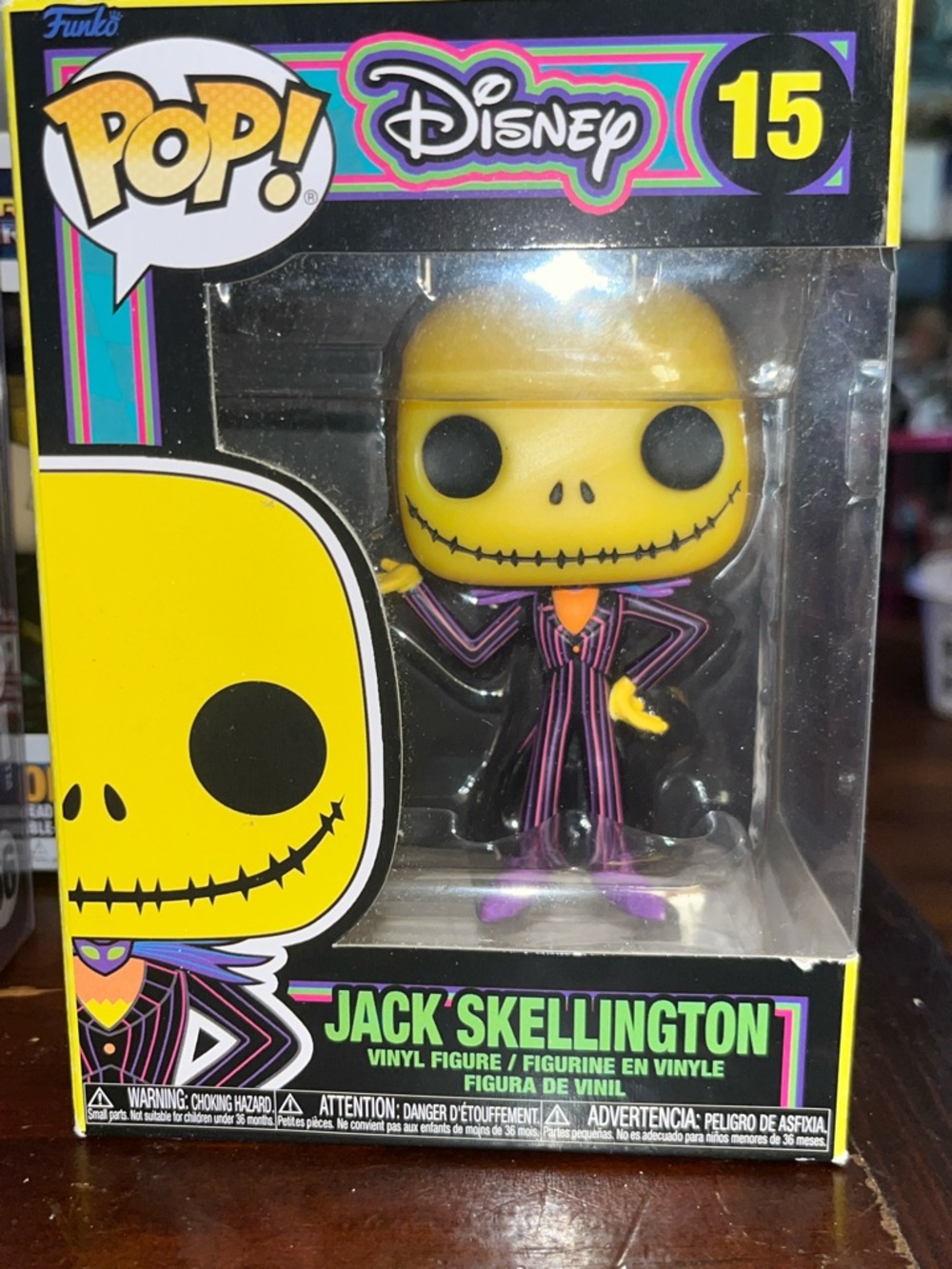 Funko Jack Skellington Pop! Yellow Head with Purple Pinstripe Suit